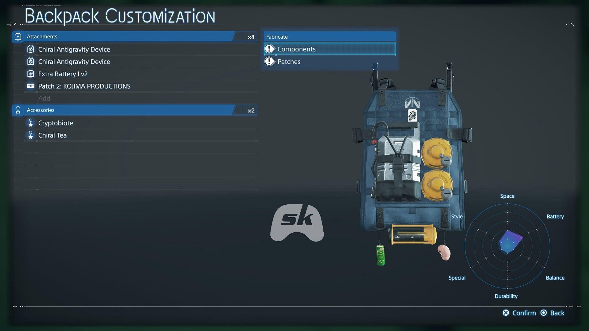 Go to the Backpack Customization (Image via Sportskeeda Gaming || Sony Interactive Entertainment)